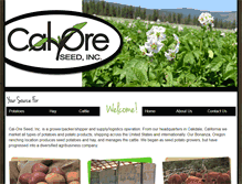 Tablet Screenshot of caloreseed.com